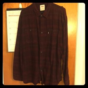 Levi red with black flannel